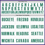 Custom Purple Kelly Green-White Authentic Baseball Jersey