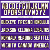 Custom Purple Old Gold-Black Mesh Authentic Throwback Baseball Jersey