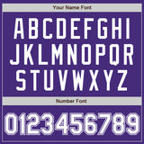 Custom Purple White Authentic Baseball Jersey