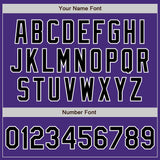 Custom Purple Black-Gray Authentic Baseball Jersey