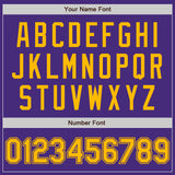 Custom Purple Gold Authentic Baseball Jersey