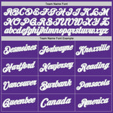 Custom Purple White-Gray Authentic Throwback Basketball Jersey