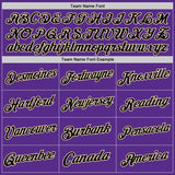 Custom Purple Black-Cream Authentic Throwback Basketball Jersey