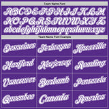 Custom Purple White Authentic Throwback Basketball Jersey