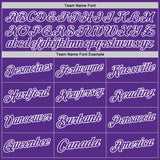 Custom Purple White Authentic Throwback Basketball Jersey