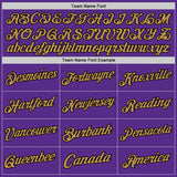 Custom Purple Black-Old Gold Authentic Throwback Basketball Jersey