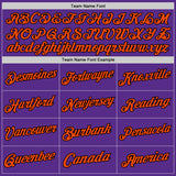 Custom Purple Black-Orange Authentic Throwback Basketball Jersey