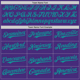 Custom Purple Teal Authentic Baseball Jersey