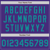 Custom Purple Teal Authentic Baseball Jersey