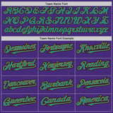 Custom Purple Texas Orange Teal Black-White Authentic Baseball Jersey