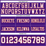 Custom Purple White-Red Authentic Football Jersey