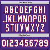 Custom Stitched Purple White-Red Baseball Pullover Sweatshirt Hoodie