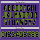 Custom Stitched Purple Black-Neon Green Baseball Pullover Sweatshirt Hoodie