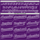 Custom Purple-White Authentic Baseball Jersey