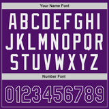 Custom Purple-White Authentic Baseball Jersey