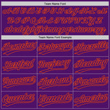 Custom Purple-Orange Authentic Baseball Jersey
