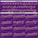 Custom Purple-Cream Authentic Baseball Jersey