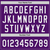 Custom Purple White Pinstripe Authentic Baseball Jersey