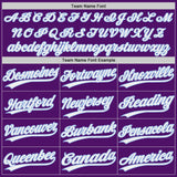 Custom Purple White Pinstripe-Light Blue Authentic Baseball Jersey