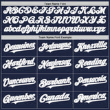 Custom Navy White-Gray Authentic Raglan Sleeves Baseball Jersey