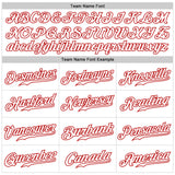 Custom White Red-Royal Patriotic American Flag Camo Raglan Sleeves Authentic Baseball Jersey
