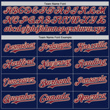 Custom Navy Crimson-Cream Star Raglan Sleeves Authentic Baseball Jersey