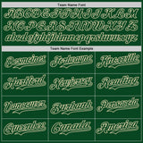 Custom Green Cream Star Raglan Sleeves Authentic Baseball Jersey