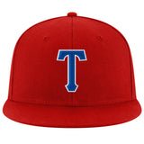 Custom Red Royal-White Stitched Adjustable Snapback Hat