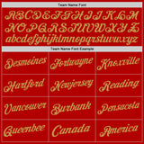 Custom Red Old Gold-Black Authentic Throwback Basketball Jersey