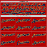 Custom Red Navy-Old Gold Authentic Throwback Basketball Jersey