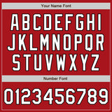 Custom Stitched Red White-Black Baseball Pullover Sweatshirt Hoodie