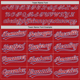 Custom Red White-Royal Authentic Baseball Jersey