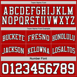 Custom Reversible Black White-Red Double Side Sublimation Basketball Suit Jersey