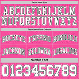 Custom Reversible Black Pink-White Double Side Sublimation Basketball Suit Jersey