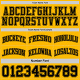 Custom Reversible Black Gold Double Side Sublimation Basketball Suit Jersey