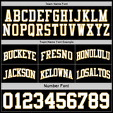 Custom Reversible Black White-Old Gold Double Side Sublimation Basketball Suit Jersey