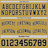 Custom Reversible Black White-Old Gold Double Side Sublimation Basketball Suit Jersey