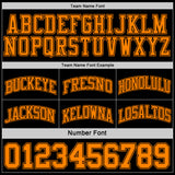 Custom Reversible Black Bay Orange Double Side Sublimation Basketball Suit Jersey