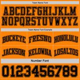 Custom Reversible Black Bay Orange Double Side Sublimation Basketball Suit Jersey