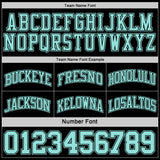 Custom Reversible Black Ice Blue Double Side Sublimation Basketball Suit Jersey