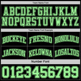 Custom Reversible Black Pea Green Double Side Sublimation Basketball Suit Jersey