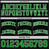 Custom Reversible Black Grass Green-White Double Side Sublimation Basketball Suit Jersey