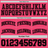 Custom Reversible Black Neon Pink Double Side Sublimation Basketball Suit Jersey