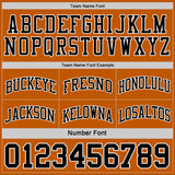 Custom Reversible Black Texas Orange-White Double Side Sublimation Basketball Suit Jersey