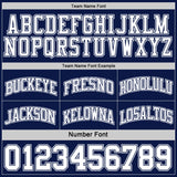 Custom Navy White Reversible Double Side Sublimation Basketball Suit Jersey