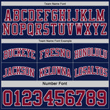 Custom Navy Maroon-White Reversible Double Side Sublimation Basketball Suit Jersey