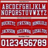 Custom Royal White-Red Reversible Double Side Sublimation Basketball Suit Jersey