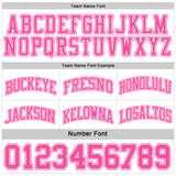 Custom Pink White Reversible Double Side Sublimation Basketball Suit Jersey