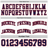 Custom Red Navy-White Reversible Double Side Sublimation Basketball Suit Jersey