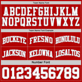 Custom Red White-Gray Reversible Double Side Sublimation Basketball Suit Jersey